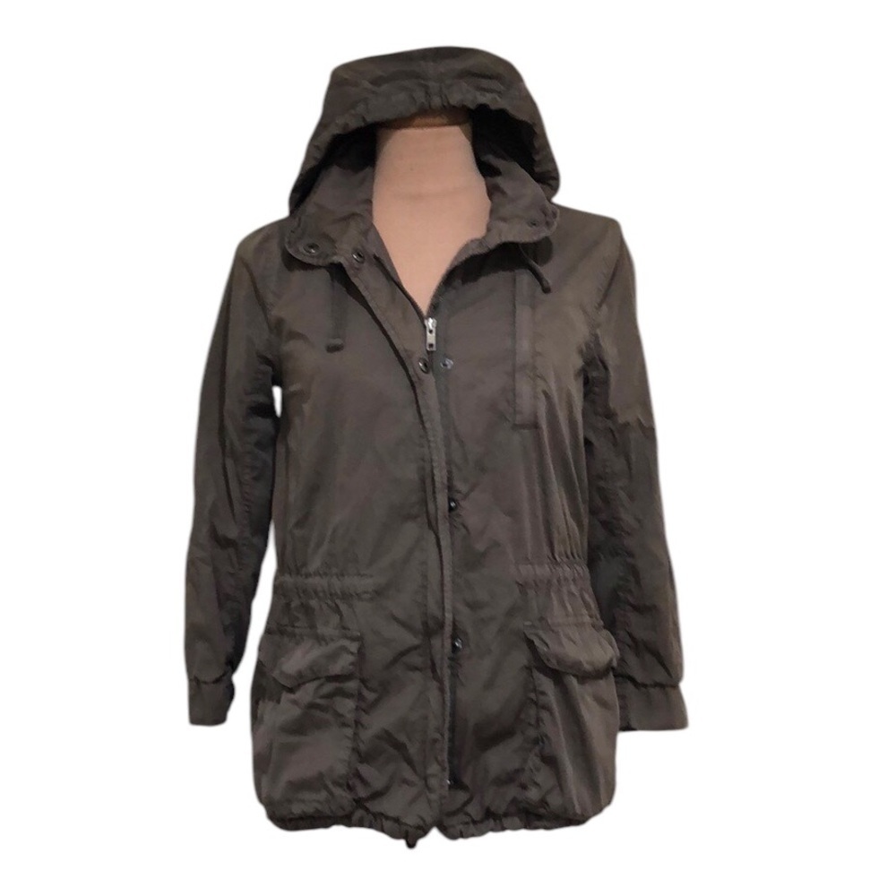 James Perse Utility Jacket Size 2 Medium Olive Green